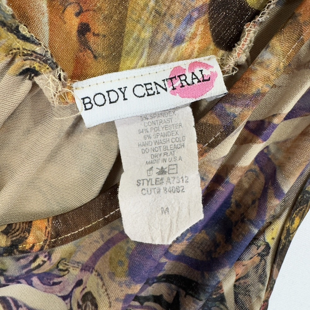 Vtg Y2K Body Central Top Womens M Rose Graphic Fairy Grunge Rock Dark Feminine - Picture 10 of 13